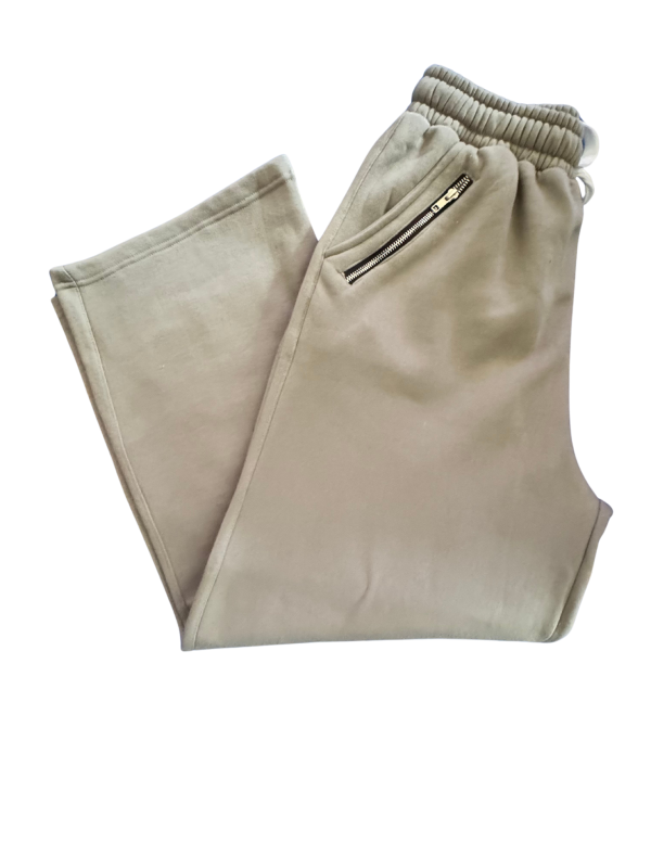 AshGrey stacked jogger with zip pocket
